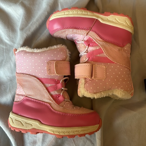 Carters Pink Snow boots - Picture 8 of 9